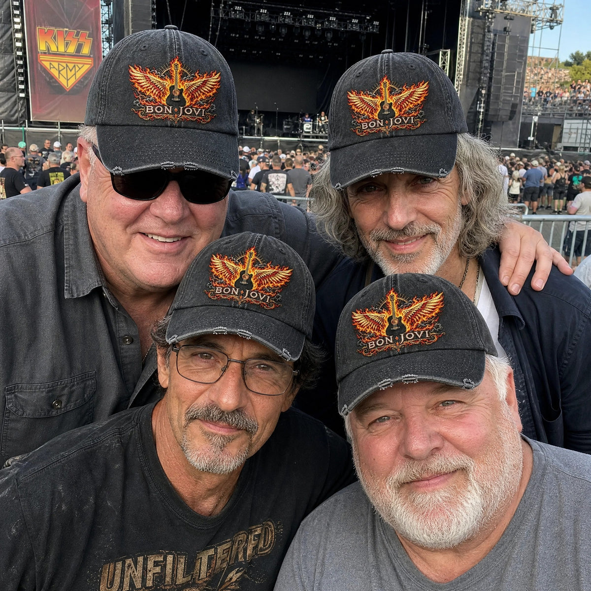 BJO Blazing Guitar Wings Denim Cap