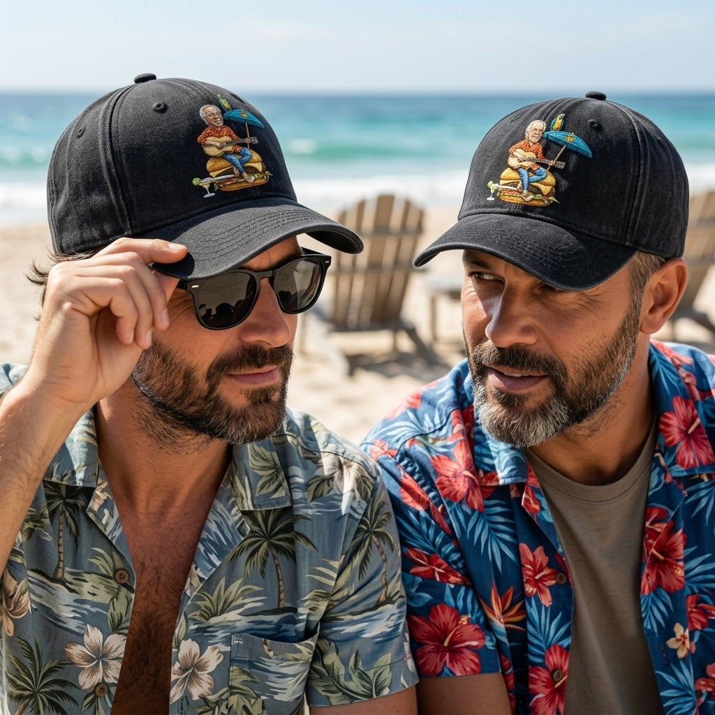 JBU Burger Guitar Parrot Cap