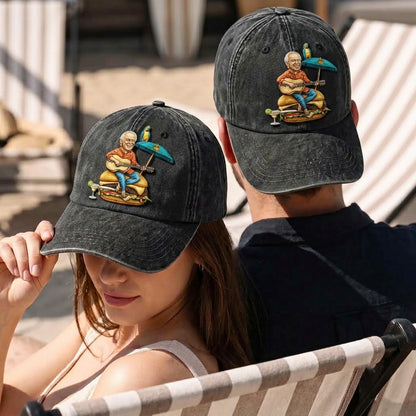 JBU Burger Guitar Parrot Cap