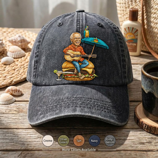 JBU Burger Guitar Parrot Cap