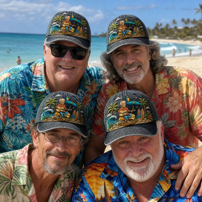 JBU Tropical Beach Guitar Cap