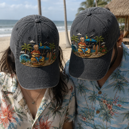 JBU Tropical Beach Guitar Cap