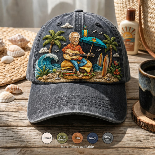 JBU Tropical Beach Guitar Cap