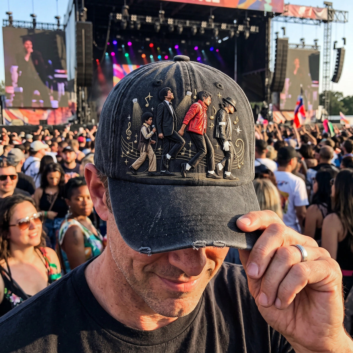 MJA Pop Rhythm Denim Cap