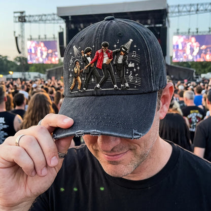 MJA Iconic Moonwalk Denim Cap