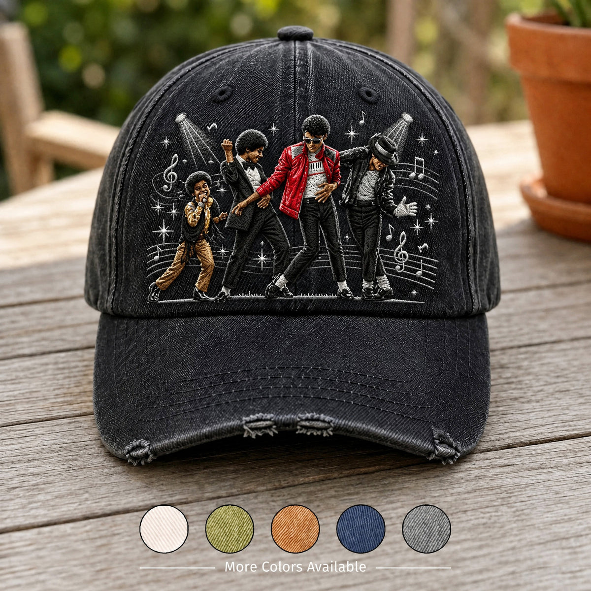 MJA Iconic Moonwalk Denim Cap