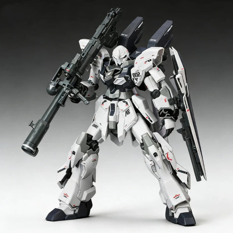 HG 1/144 217 Sinanju Stein Narrative Ver. White Prototype Mobile Assembly Mech Figure Kit Battle Model Desktop Ornament Toy Gift